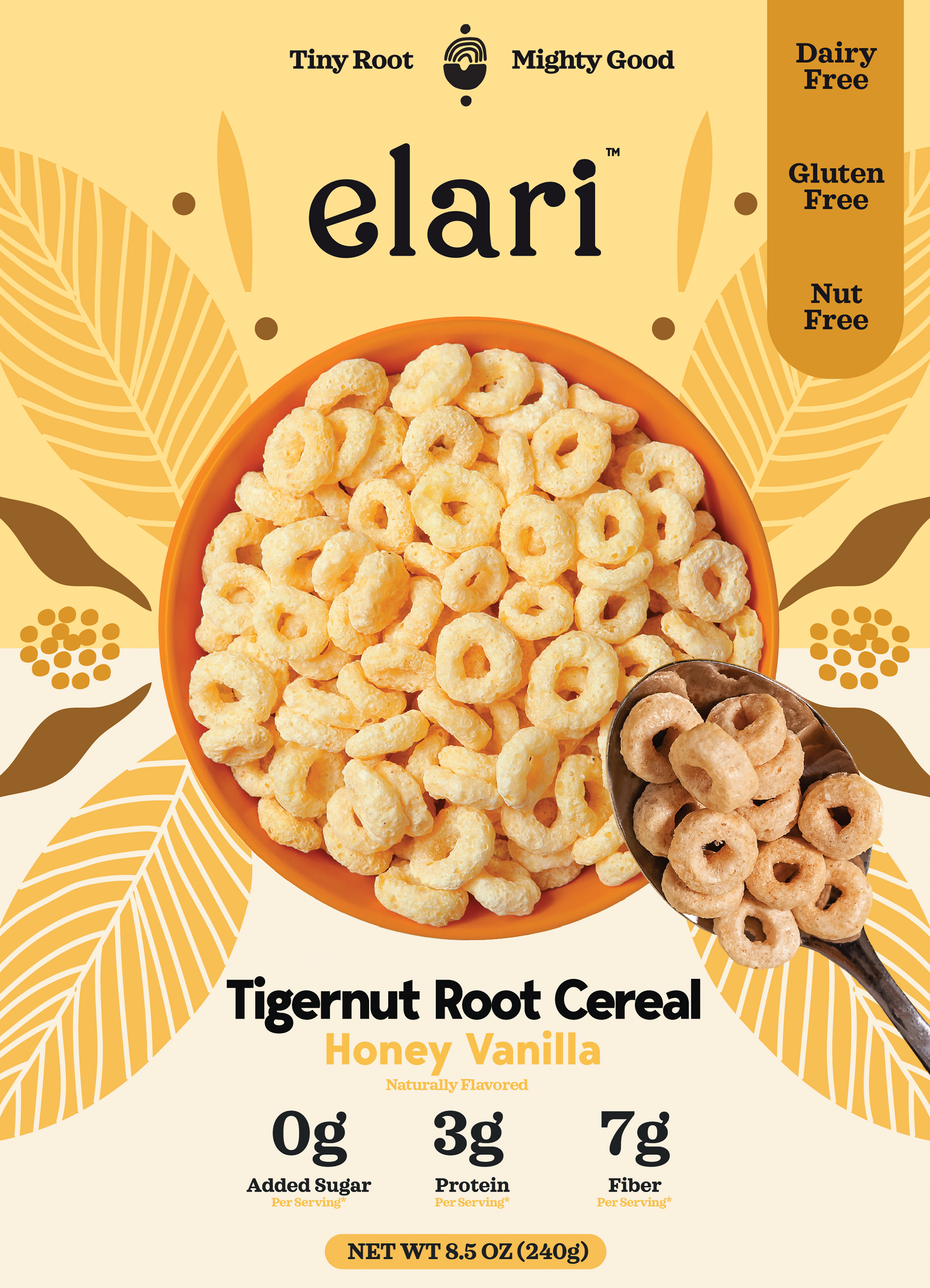 NEW! Elari Tigernut Root Cereal - Honey Vanilla