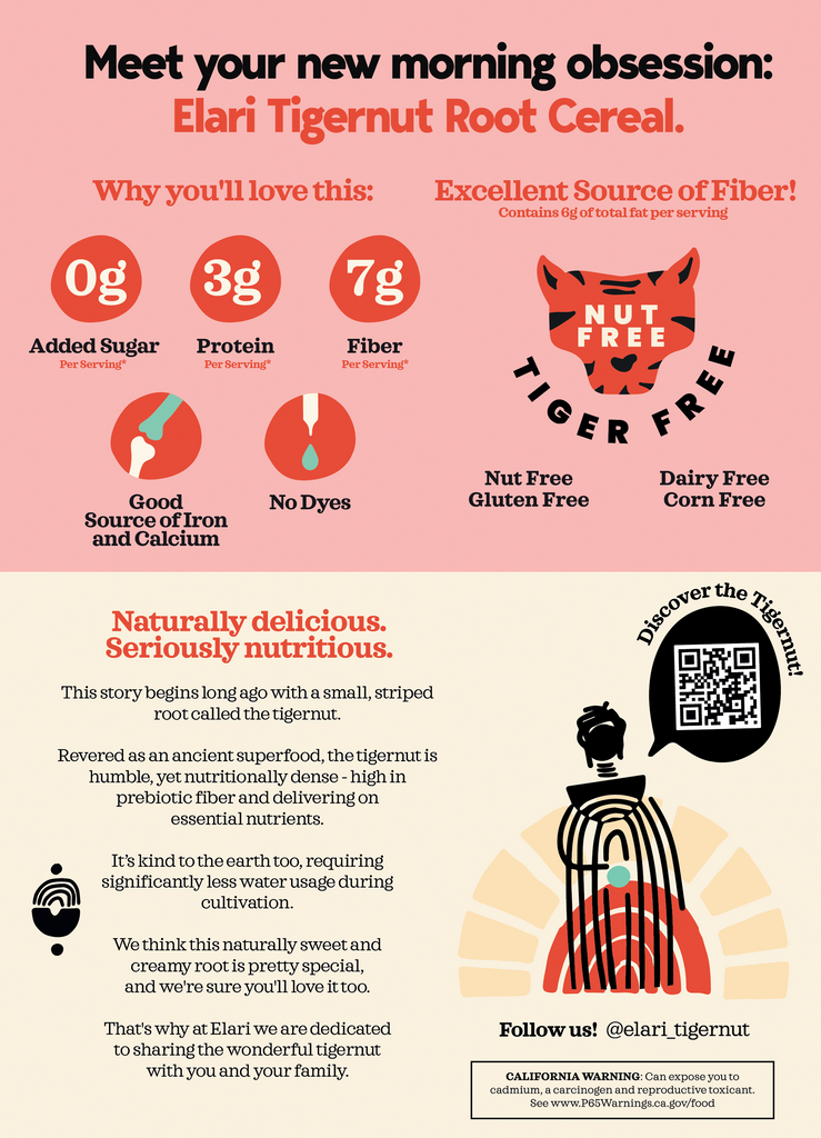 NEW! Elari Tigernut Root Cereal - Original Cereal